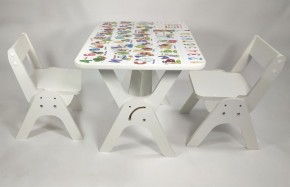 Детский растущий стол-парта и два стула Я САМ "Умка-Дуо" (Алфавит) в Еманжелинске - emanzhelinsk.mebel-74.com | фото