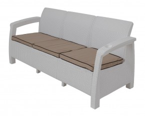 Диван Yalta Premium Sofa 3 Set (Ялта) белый (+подушки под спину) в Еманжелинске - emanzhelinsk.mebel-74.com | фото