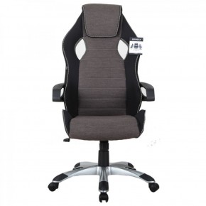 Кресло компьютерное BRABIX Techno GM-002 (ткань) черное/серое, вставки белые (531815) в Еманжелинске - emanzhelinsk.mebel-74.com | фото
