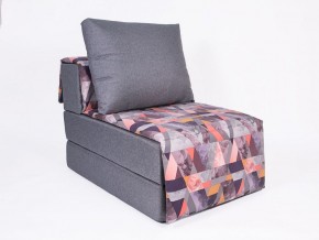 Кресло-кровать бескаркасное Харви (серый-сноу манго) в Еманжелинске - emanzhelinsk.mebel-74.com | фото