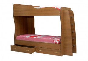 Кровать детская 2-х ярусная Юниор-1 (800*2000) ЛДСП в Еманжелинске - emanzhelinsk.mebel-74.com | фото