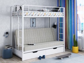 Кровать двухъярусная с диваном "Мадлен-ЯЯ" с ящиками в Еманжелинске - emanzhelinsk.mebel-74.com | фото