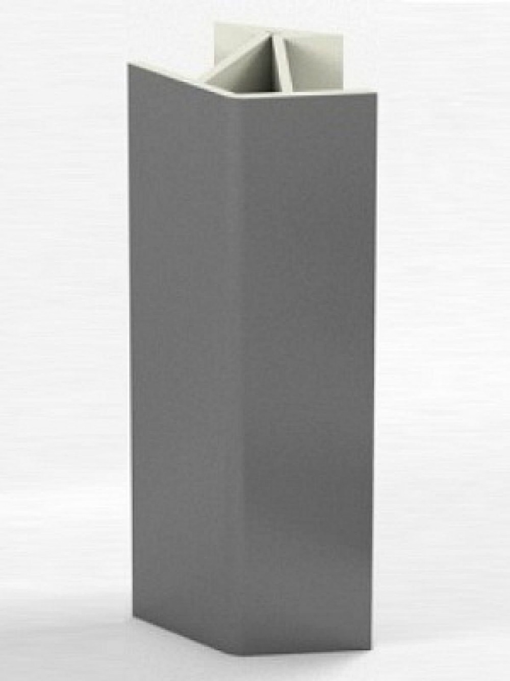 Угловое соединение для цоколя 135 гр. h100 мм (Алюминий, Белый, Черный, Сонома) в Еманжелинске - emanzhelinsk.mebel-74.com | фото