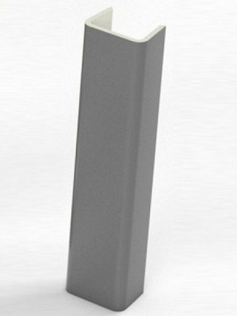 Торцевая заглушка для цоколя h150 мм Цвет Алюминий (Алюминий, Белый, Черный, Сонома) в Еманжелинске - emanzhelinsk.mebel-74.com | фото